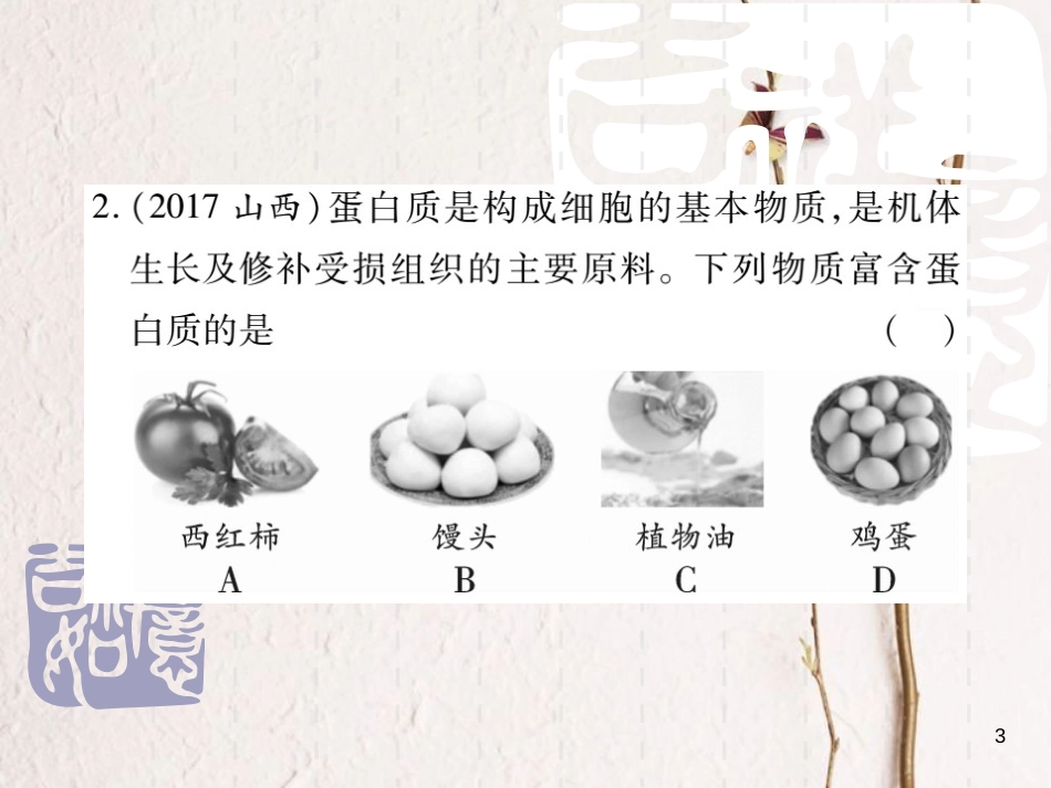 山东省中考化学复习 第一部分 基础知识复习 第二章 常见的物质 第8讲 化学与社会课件_第3页