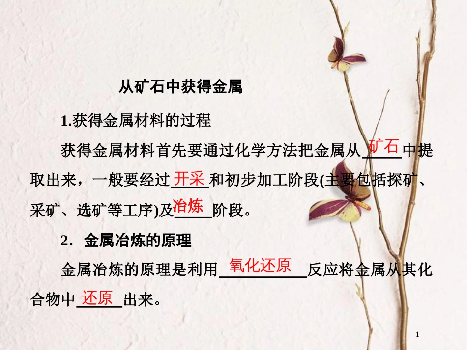 高中化学 第三单元 化学与材料的发展 3.2 金属材料 第1课时课件 新人教版选修2_第1页
