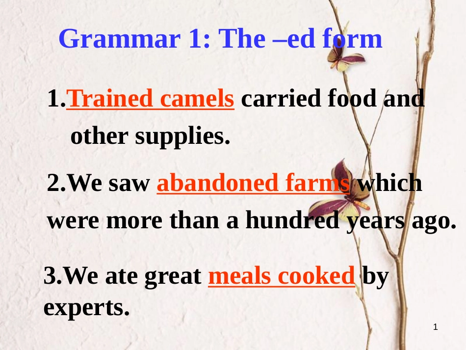 高中英语 Module 3 Grammar and usage课件 外研版必修1_第1页