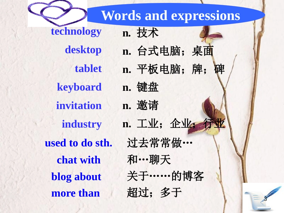 八年级英语下册 Unit 4 The Internet Connects Us Lesson 19 How Do You Use the Internet课件1 （新版）冀教版_第3页