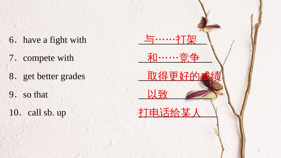 学年八年级英语下册 Unit 4 Why don’t you talk to your parents重点短语和句型课件 （新版）人教新目标版_第3页