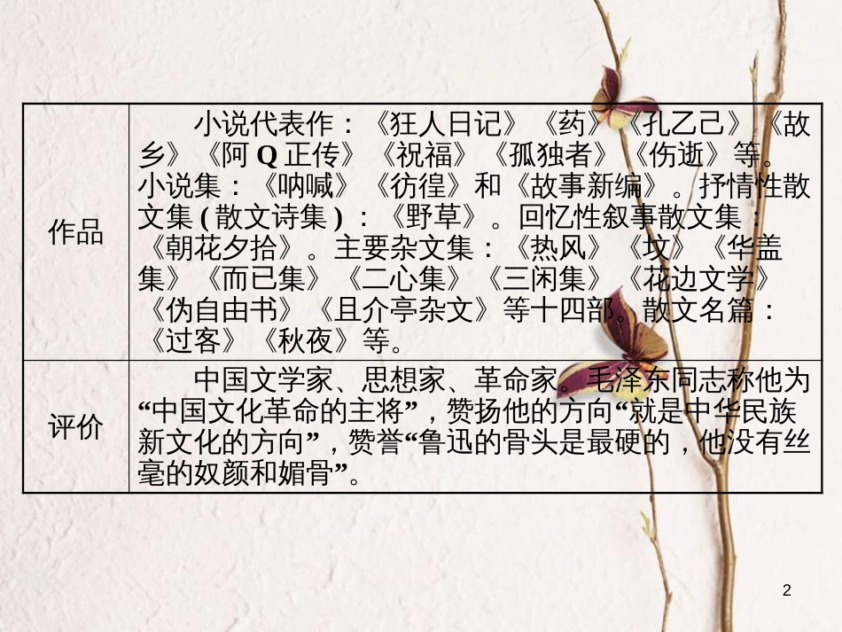 （浙江专用）高中语文 第四专题 第15课 祝福课件 苏教版必修2_第2页