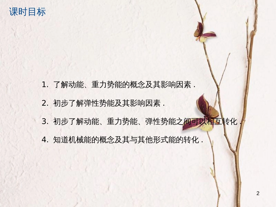 江苏省大丰市中考物理第23课时动能势能机械能复习课件_第2页