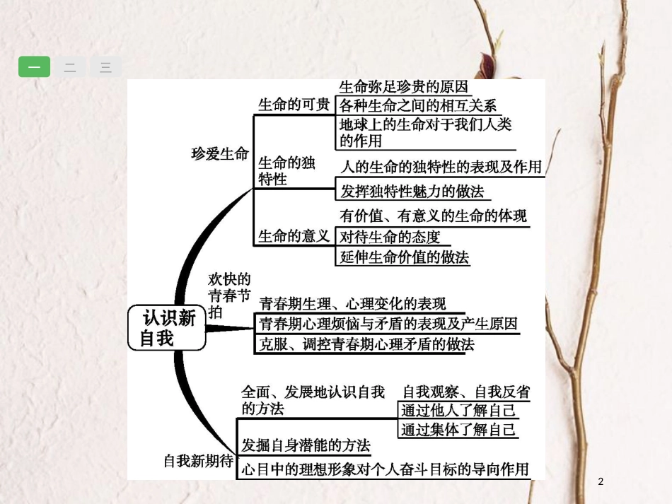 安徽省中考政治一轮复习 第一篇 知识方法固基 第一部分 七上 第二单元 认识新自我课件_第2页