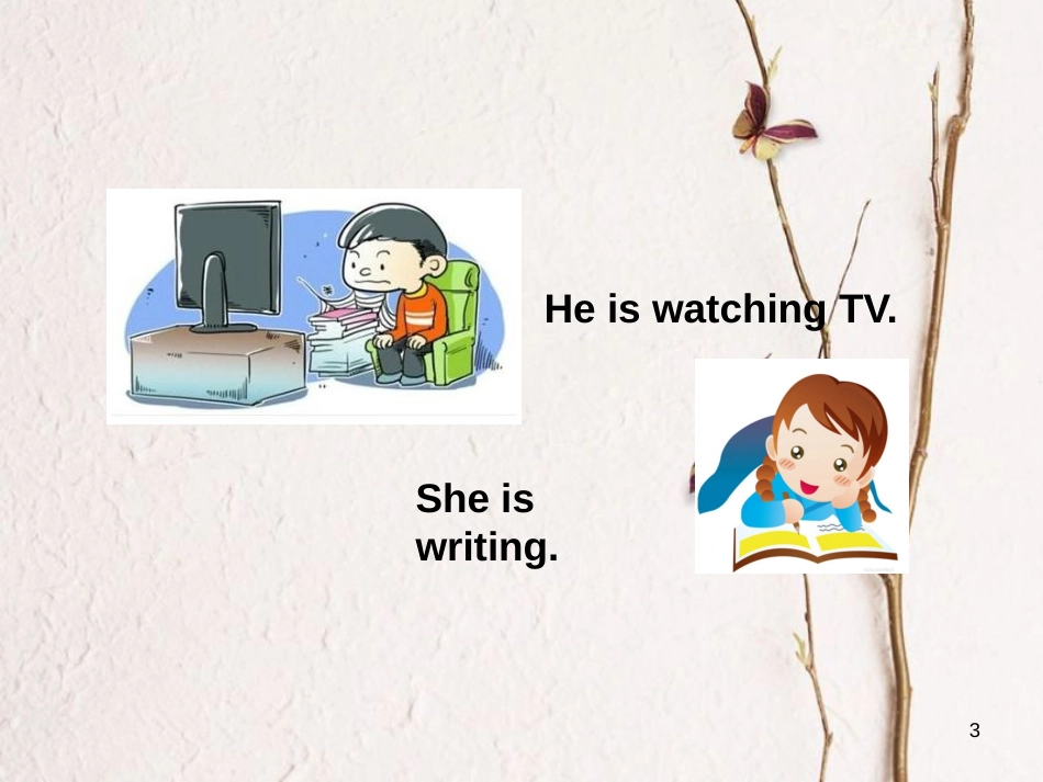 （安徽专版）七年级英语下册 Unit 6 I’m watching TV Section A（第2课时）教学课件 （新版）人教新目标版_第3页