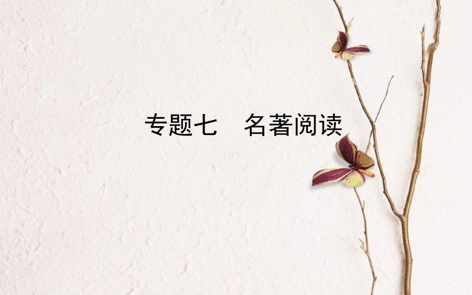 山东省德州市中考语文 专题复习七 名著阅读课件_第1页