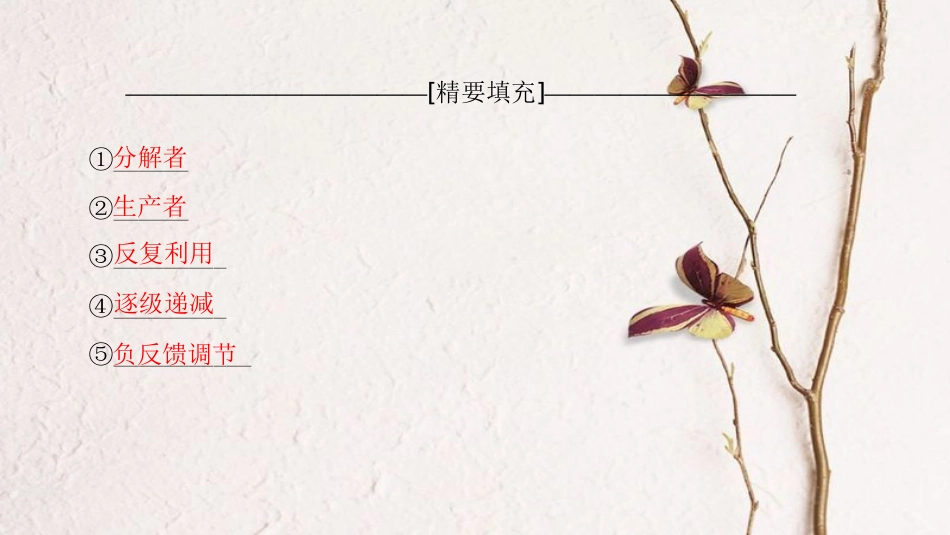 （全国版）2019版高考生物一轮复习 第9单元 生物与环境单元网络构建课件_第3页