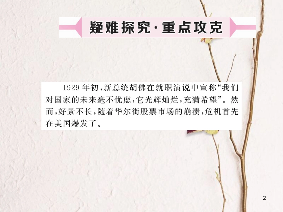 （安徽专版）九年级历史下册 第二单元 凡尔赛—华盛顿体系下的世界 第4课 经济大危机同步测试课件 新人教版_第2页