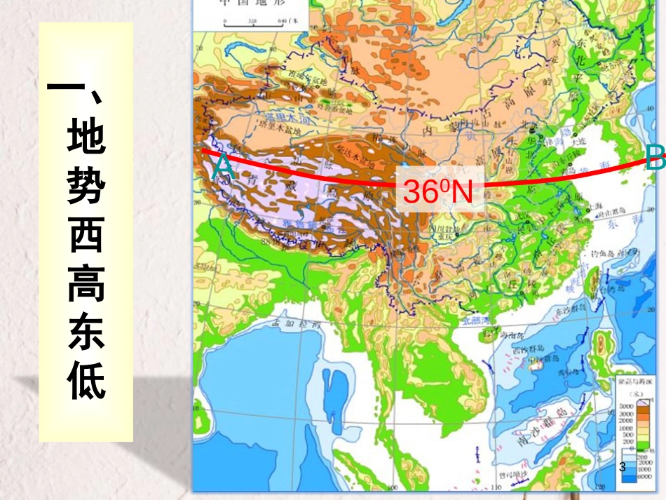 八年级地理上册 第2章 第一节《地形地势特征》课件2 （新版）商务星球版_第3页