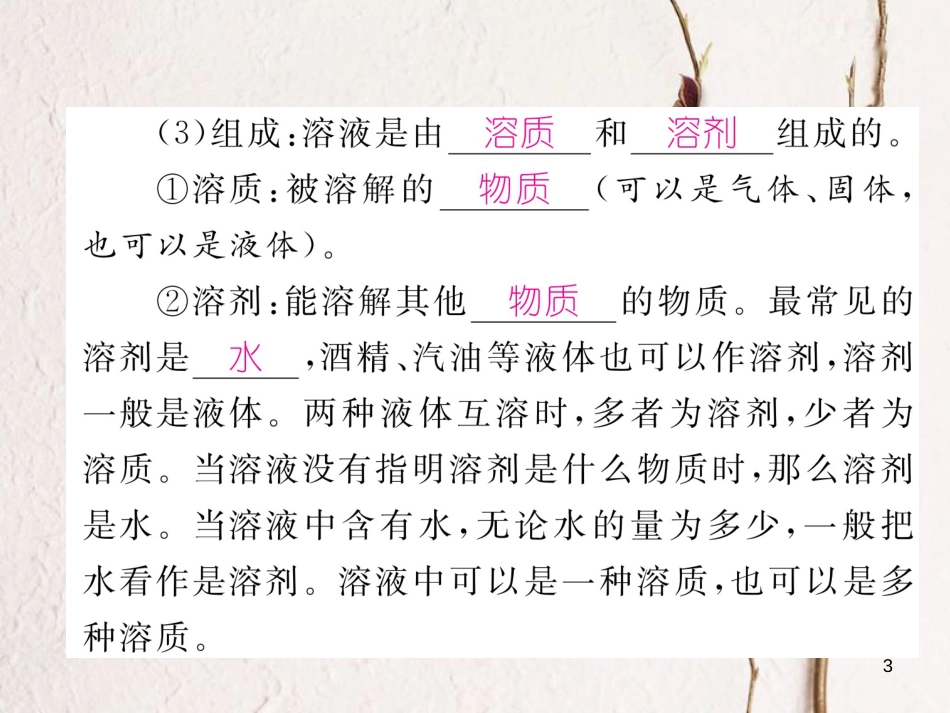 （青海专版）中考化学复习 第1编 教材知识梳理篇 第9单元 溶液中考考点清单（精讲）课件_第3页