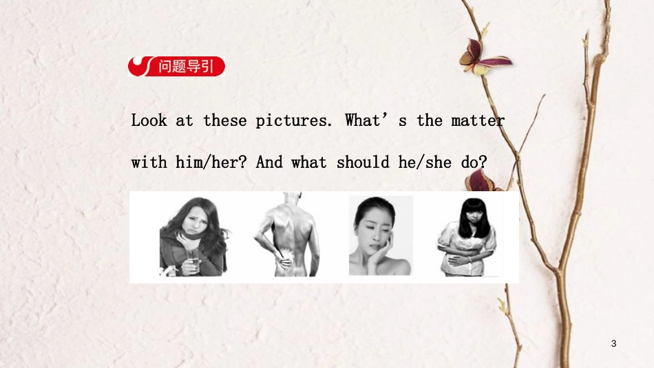 八年级英语下册 Unit 1 What’s the matter Section A（1a-2c）导学课件 （新版）人教新目标版_第3页