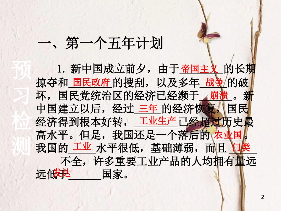 2018八年级历史下册 第2单元 社会主义制度的建立与社会主义建设的探索 第4课 工业化的起步和人民代表大会制度的确立课件 新人教版_第2页