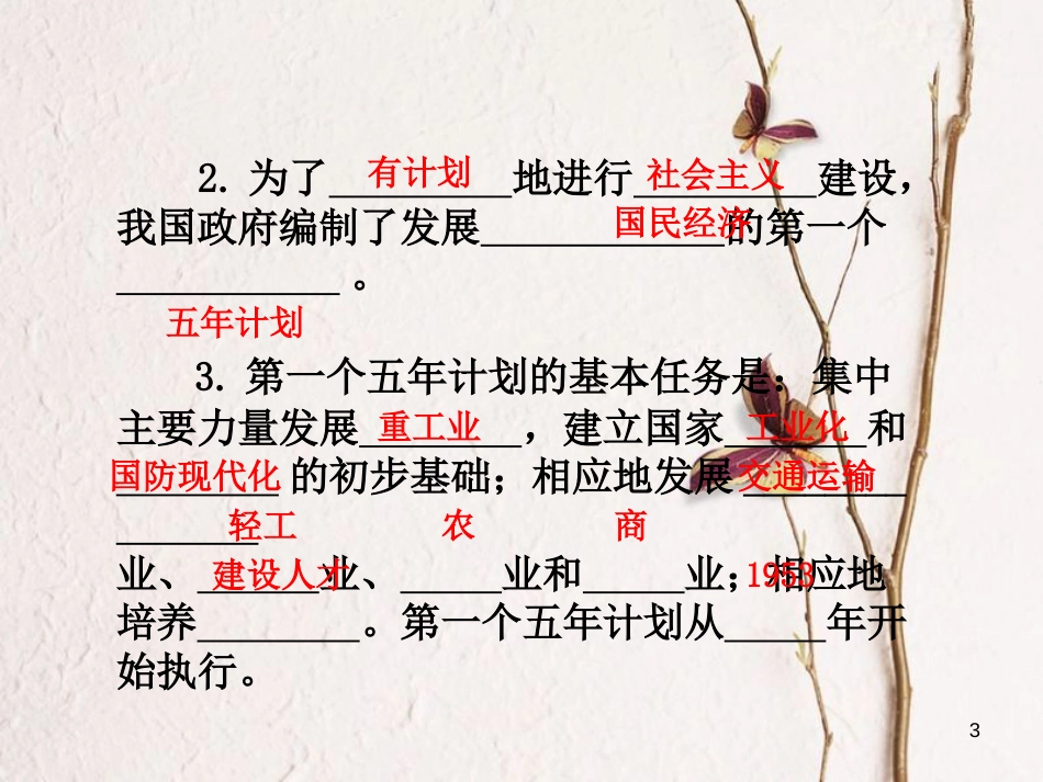 2018八年级历史下册 第2单元 社会主义制度的建立与社会主义建设的探索 第4课 工业化的起步和人民代表大会制度的确立课件 新人教版_第3页