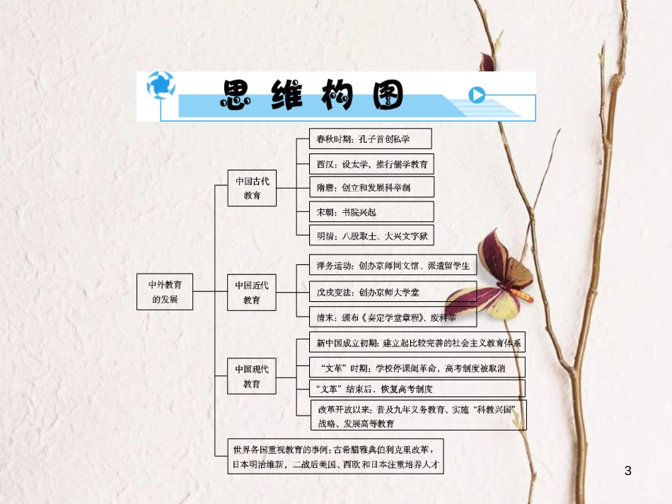 安徽省中考历史复习 第3部分 专题探究篇 专题10 中外教育的发展课件 新人教版_第3页