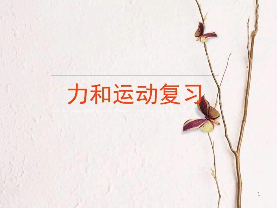 八年级物理下册 第八章 运动与力复习课件 （新版）新人教版_第1页