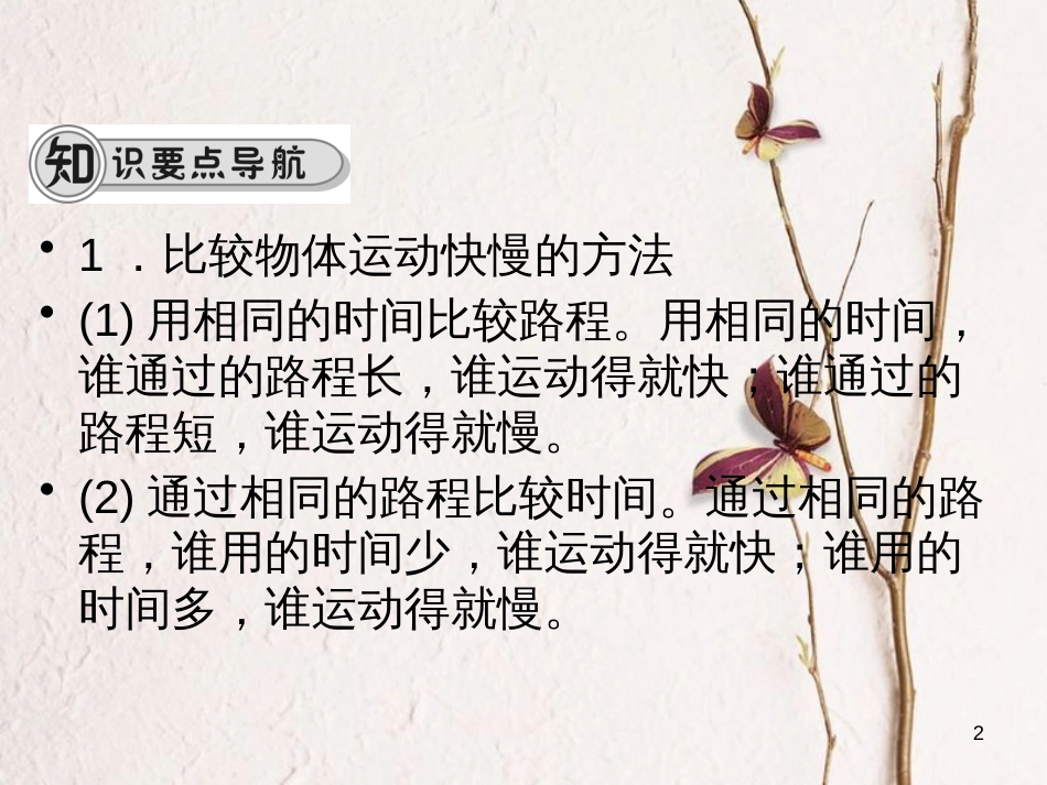 学年八年级物理全册 第二章 第三节 快与慢（第1课时 怎样比较运动的快慢）课件 （新版）沪科版_第2页