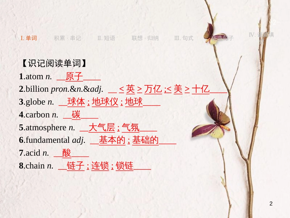 （浙江专用）2019届高三英语一轮复习 Unit 4 Astronomy：the science of the stars课件 新人教版必修3_第2页