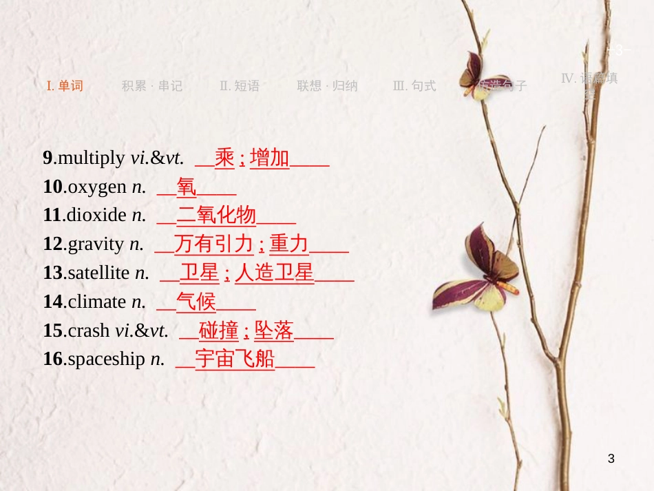 （浙江专用）2019届高三英语一轮复习 Unit 4 Astronomy：the science of the stars课件 新人教版必修3_第3页