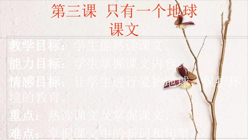 九年级语文下册 第三课《只有一个地球》课件1 新疆教育版_第3页