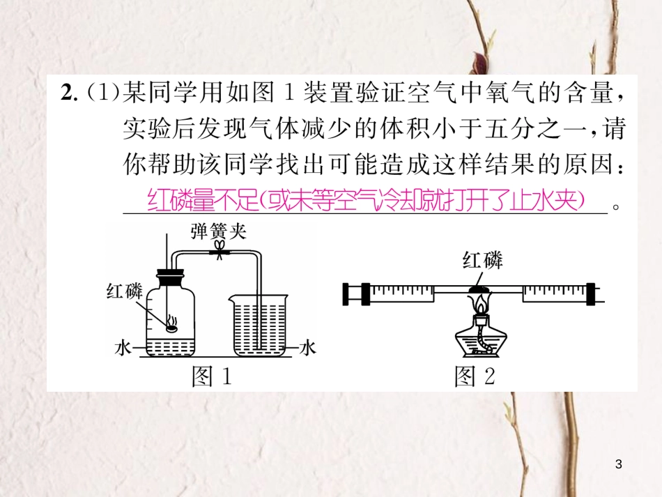九年级化学上册 第二单元 我们周围的空气核心考点突破习题课件 （新版）新人教版_第3页