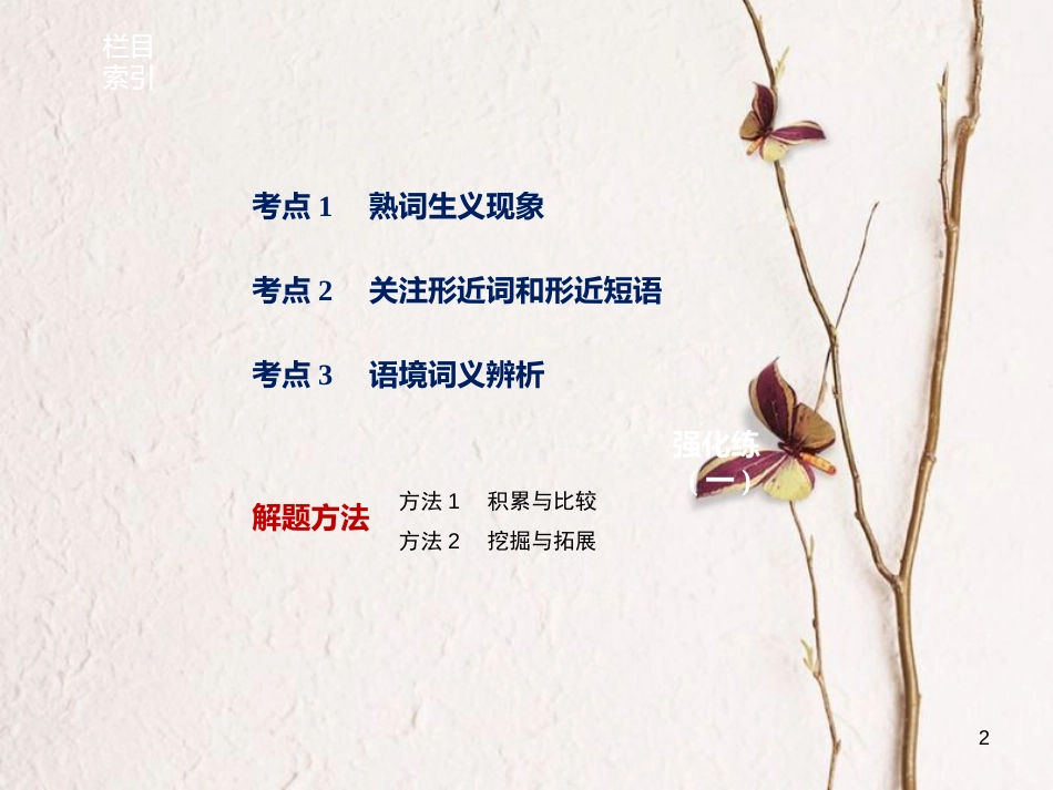 （江苏专用）高考英语大二轮复习与增分策略 专题一 语法知识 第一讲 动词与动词短语课件_第2页