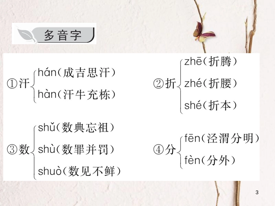九年级语文上册 第一单元知识归纳课件 （新版）新人教版_第3页