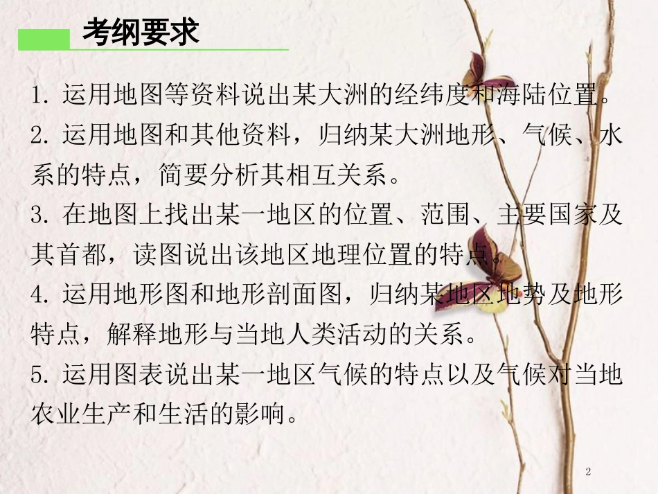 （广东专版）七年级地理下册 第十章 非洲和大洋洲章末复习课件 （新版）粤教版_第2页