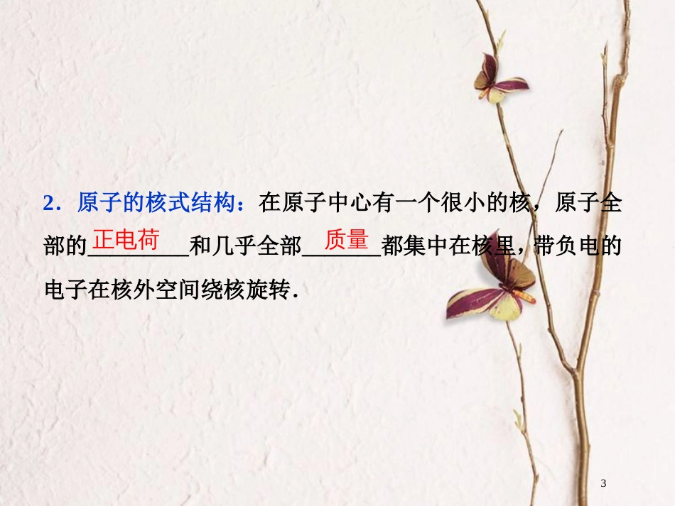 2019届高考物理总复习 第十二章 近代物理 第二节 原子与原子核课件_第3页