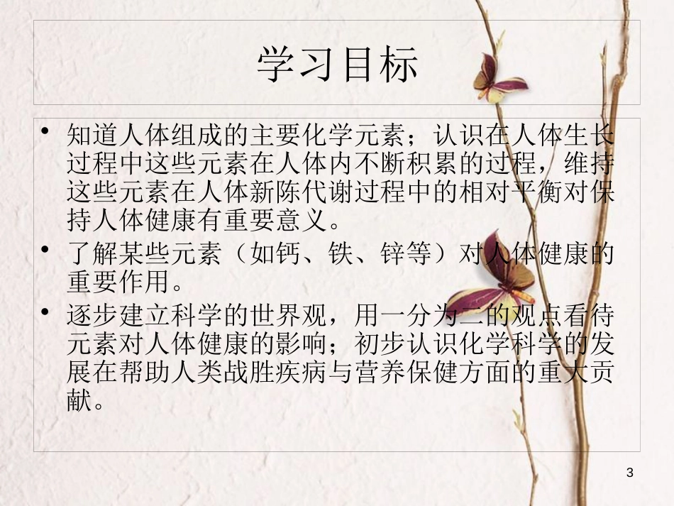 山东省莱州市沙河镇九年级化学全册 第五单元 化学与健康 第二节 元素与人体健康课件 鲁教版五四制_第3页