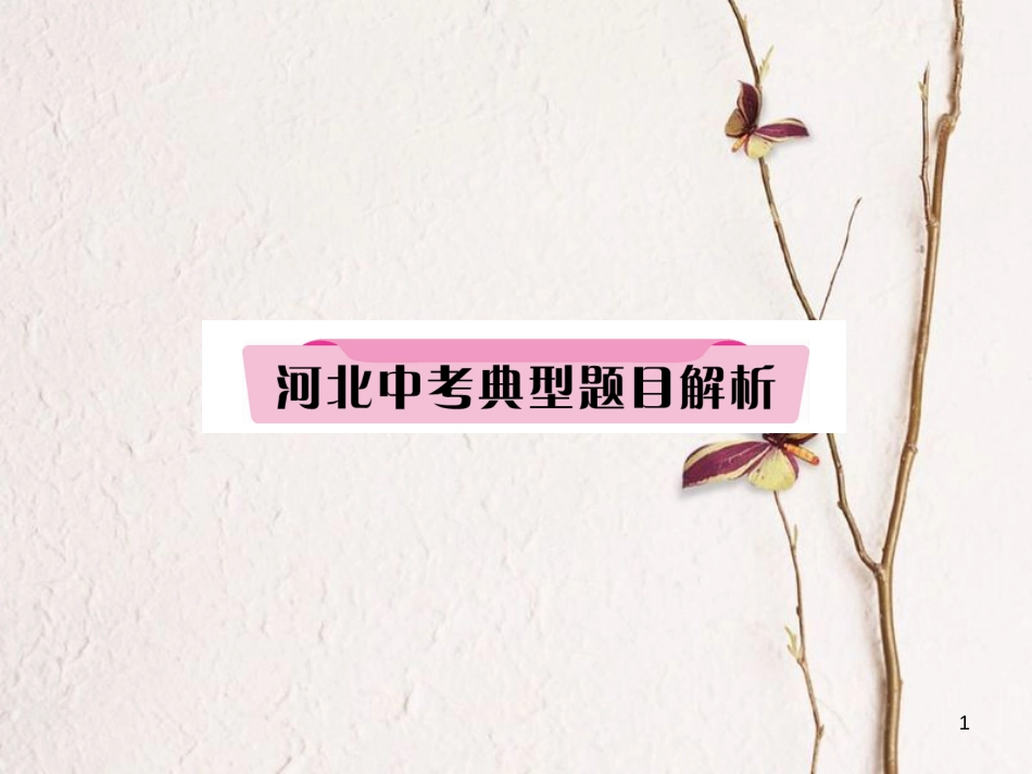 （河北专版）中考历史总复习 第15讲 资产阶级统治的巩固与扩大典型题目解析课件_第1页