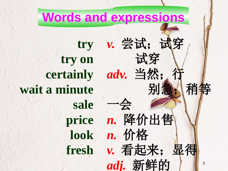 七年级英语下册 Module 5 Shopping Unit 1 What can I do for you教学课件 （新版）外研版_第3页