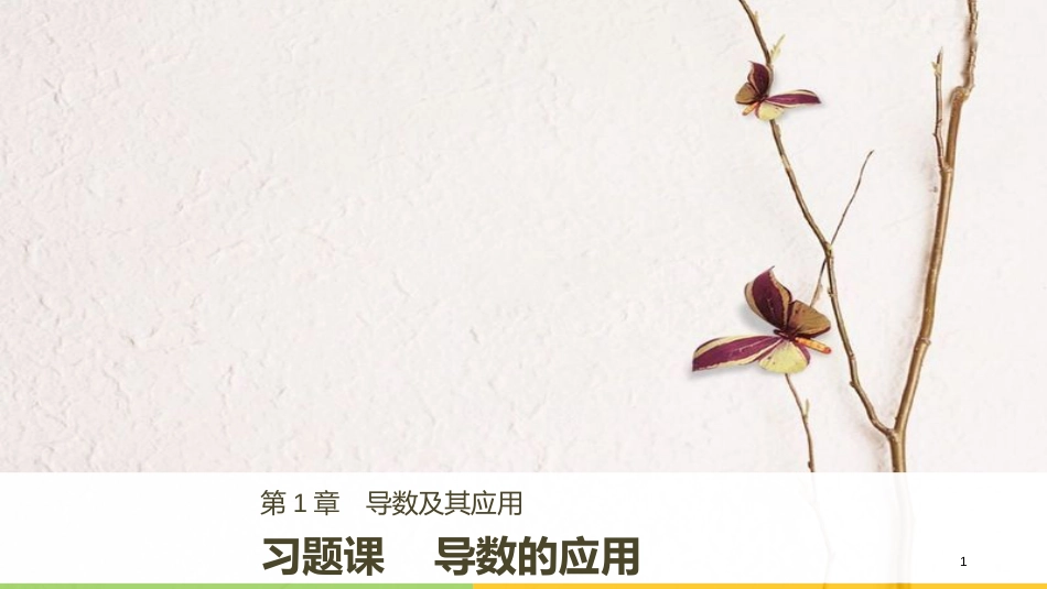 高中数学 第1章 导数及其应用 习题课 导数的应用课件 苏教版选修2-2_第1页