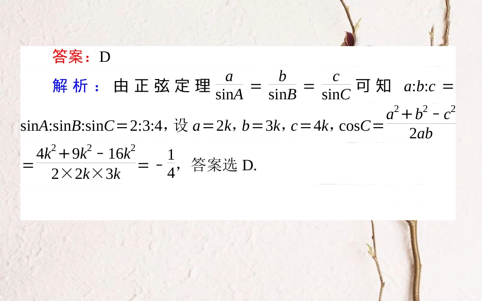 （全国通用）2019版高考数学 全程训练计划 天天练17课件 理_第3页