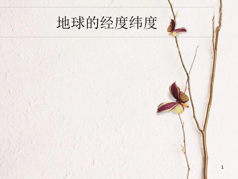 江西省寻乌县中考地理经度与纬度复习课件_第1页