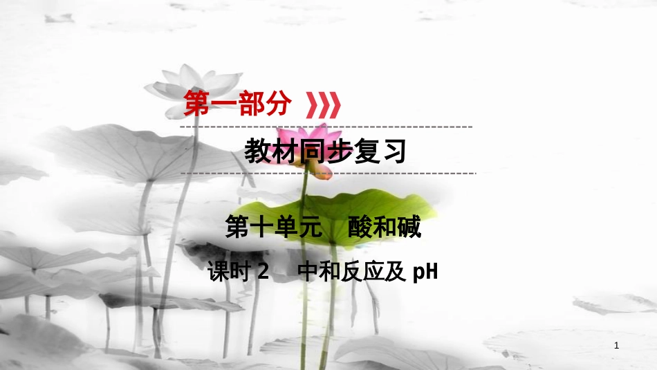 中考化学 第一部分 教材同步复习 第10单元 课时2 课件_第1页