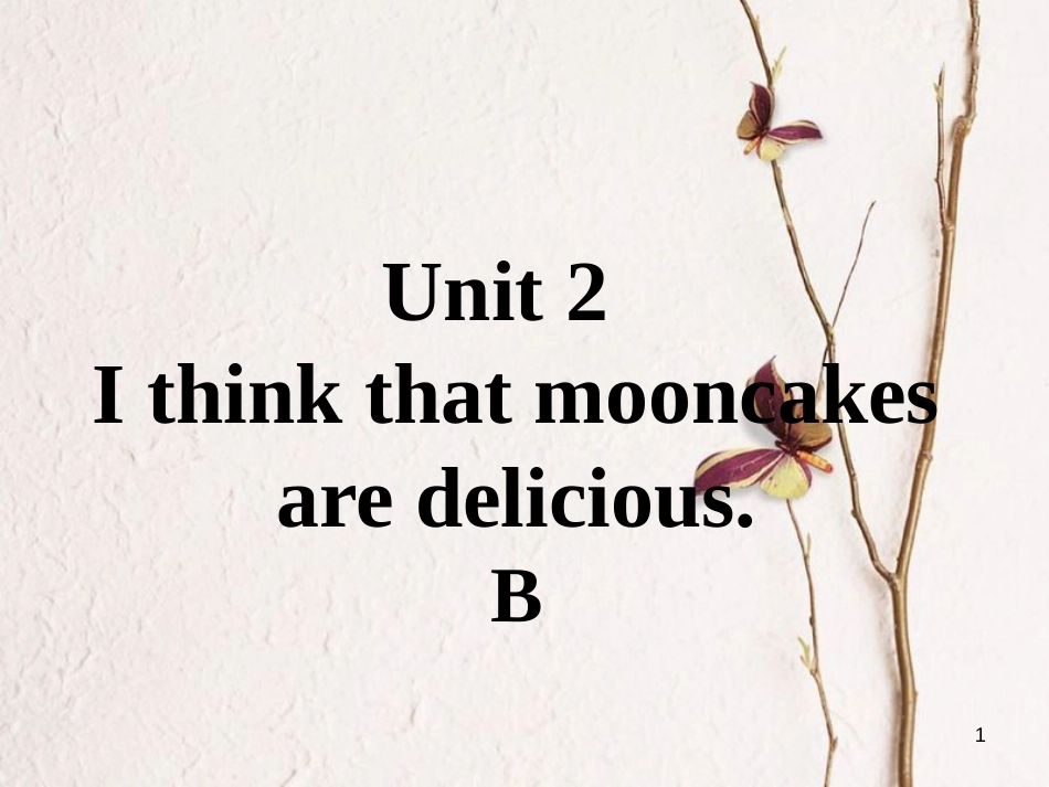 九年级英语全册 口头表达专练 Unit 2 I think that mooncakes are delicious B课件 （新版）人教新目标版_第1页