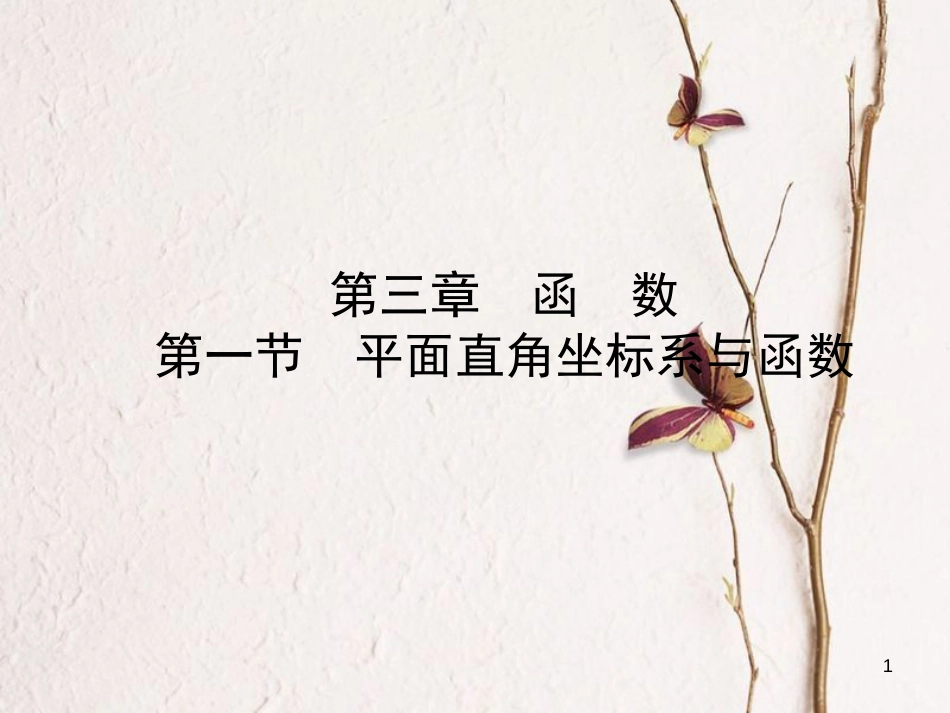 河北省中考数学总复习 第三章 函数 第一节 平面直角坐标系与函数课件_第1页