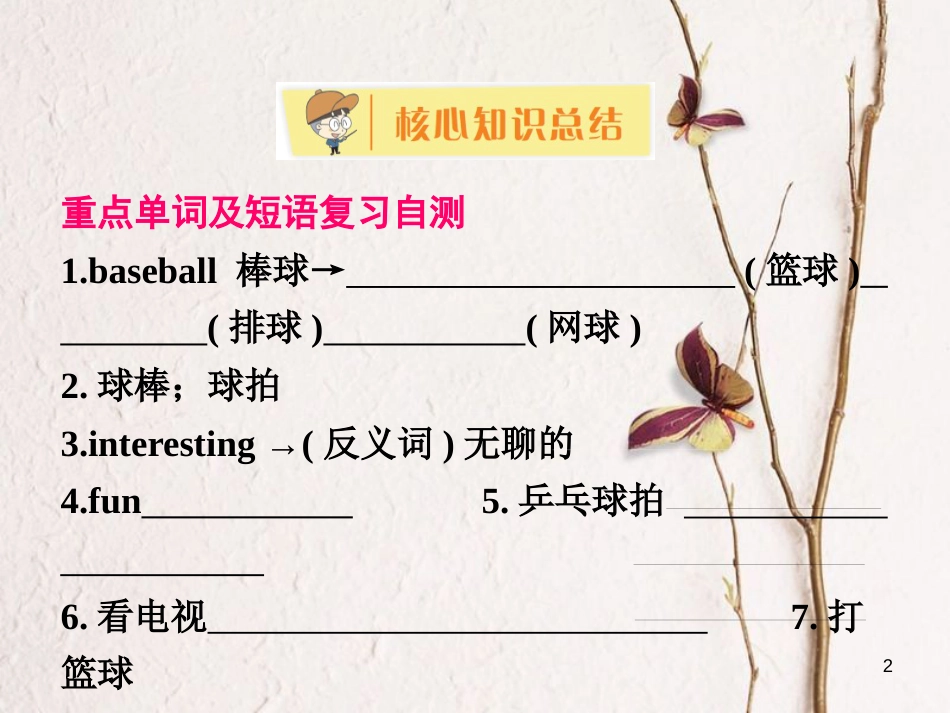 七年级英语上册 Unit 5 Do you have a soccer ball单元知识解读方案课件 （新版）人教新目标版_第2页