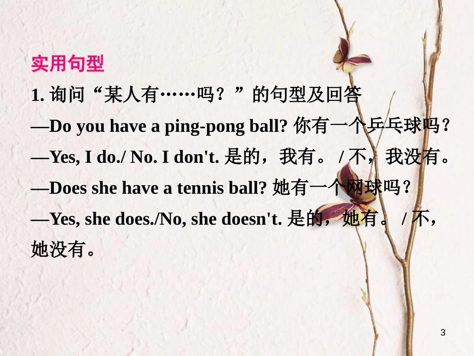 七年级英语上册 Unit 5 Do you have a soccer ball单元知识解读方案课件 （新版）人教新目标版_第3页