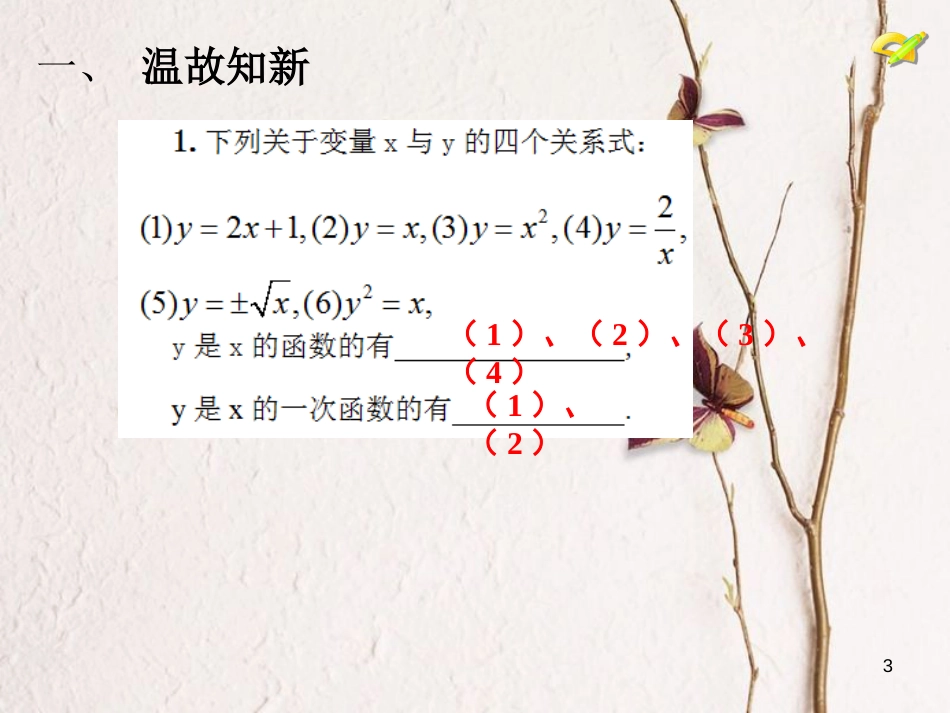 内蒙古鄂尔多斯市康巴什新区九年级数学上册 第22章 二次函数 22.1.1 二次函数课件 （新版）新人教版_第3页