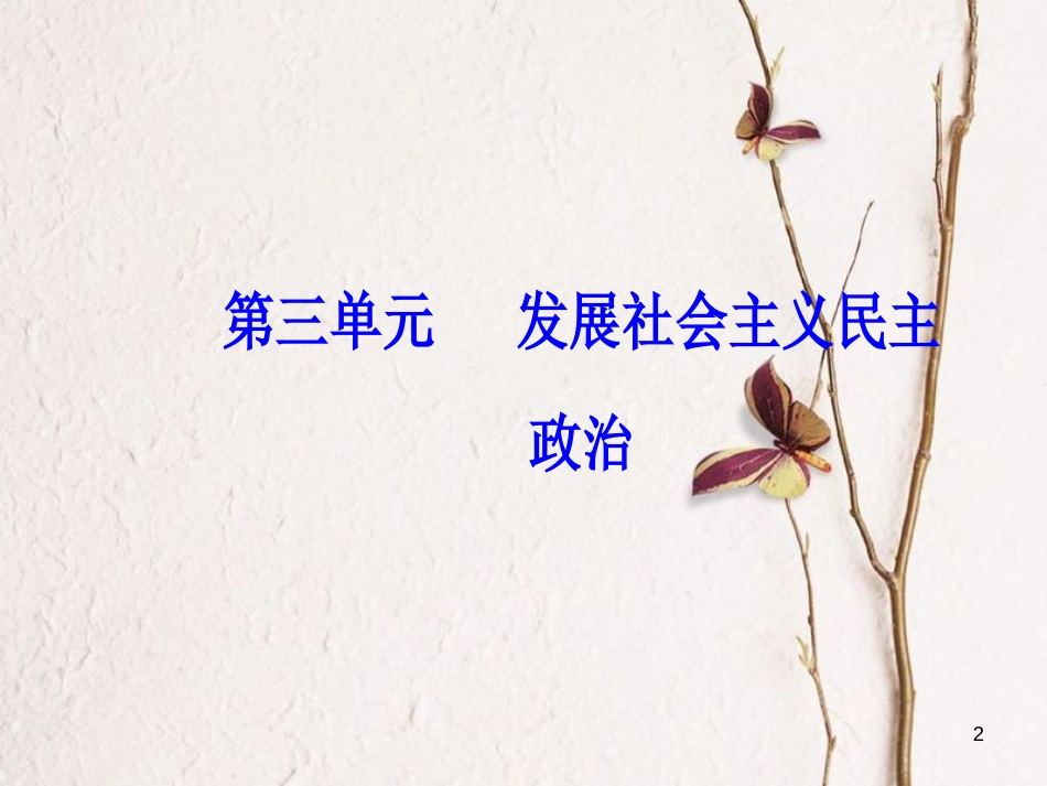 2019版高考政治总复习 第三单元 发展社会主义民主政治 第六课 中国共产党领导的多党合作和政治协商制度课件 新人教版必修2_第2页