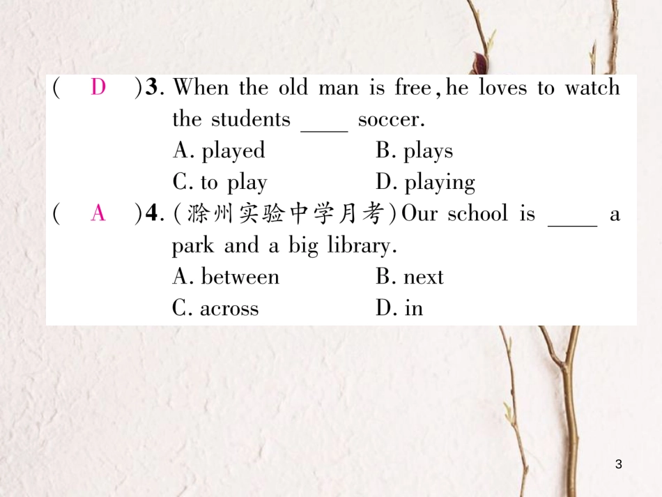 七年级英语下册 双休作业(8)课件 (新版)人教新目标版_第3页