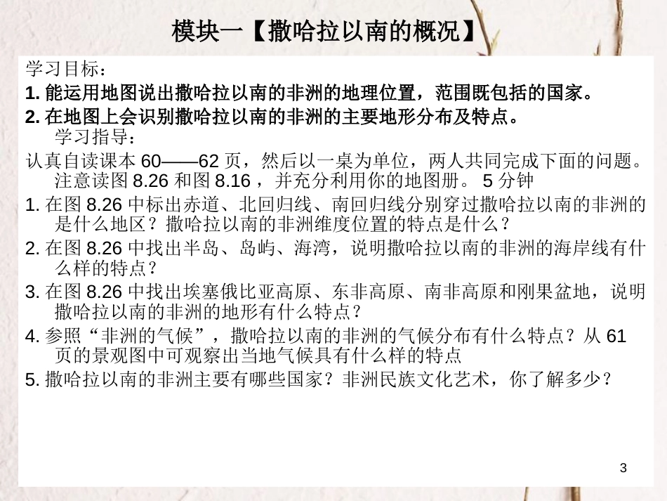 七年级地理下册 7.3《撒哈拉以南的非洲》课件 (新版)商务星球版_第3页