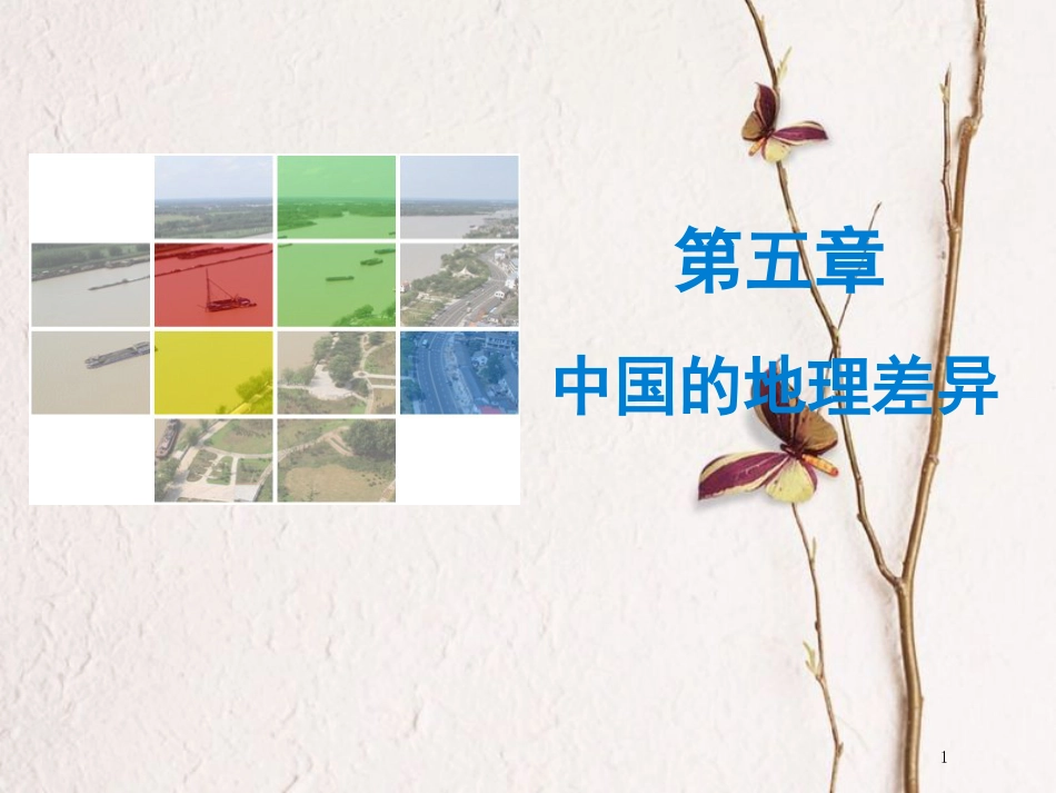 八年级地理下册 第五章 中国的地理差异导学练课件 （新版）新人教版_第1页