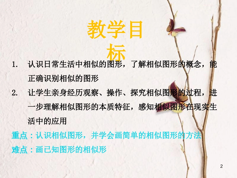 九年级数学上册 第3章 图形的相似 3.3 相似图形课件 （新版）湘教版_第2页