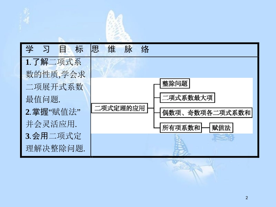 高中数学 第一章 计数原理 习题课 二项式定理的应用课件 北师大版选修2-3_第2页