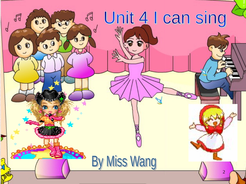 一年级英语上册 Unit 4 I can sing课件1 牛津上海版_第2页