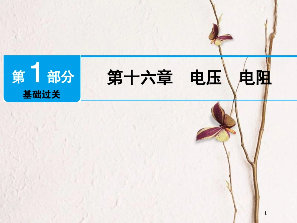 广东省深圳市2018年中考物理总复习 第十六章 电压 电阻课件_第1页
