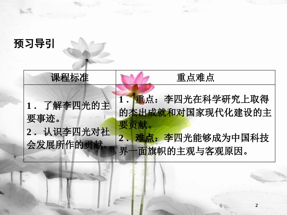 高中历史 第六单元 杰出的科学家 第3课 中国地质力学的奠基人李四光课件 新人教版选修4_第2页