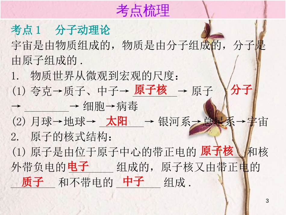 广东省中考物理总复习 第一部分 基础复习 第18课时 内能内文部分课件_第3页